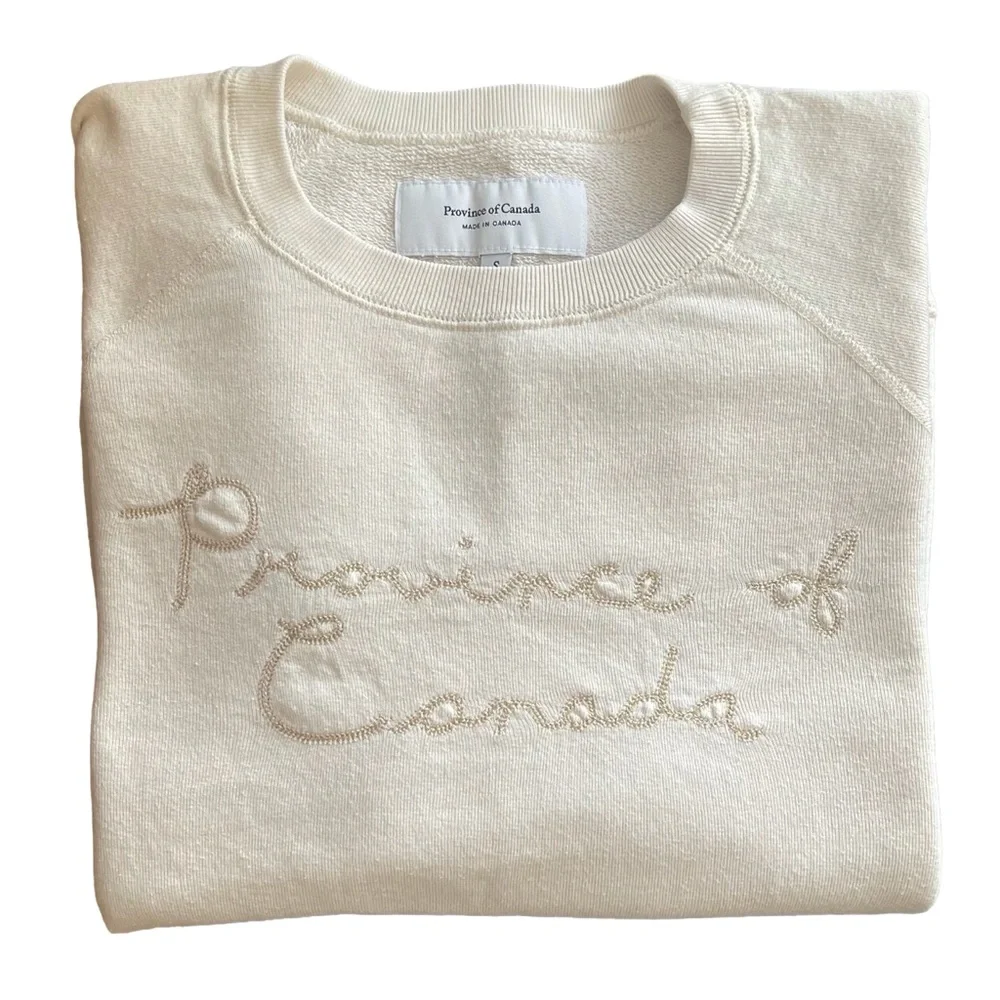 Women’s Province of Canada Sweatshirt, Beige - Picture 1 of 9